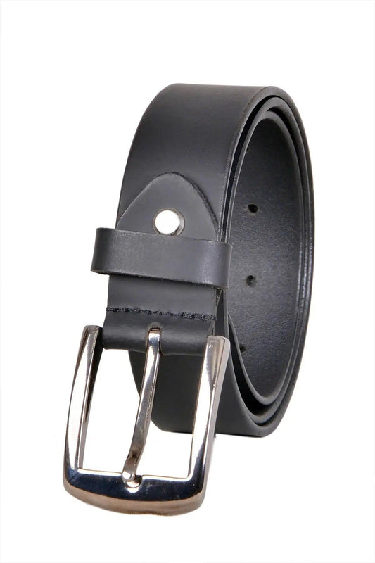 TLP Men's GENUINE Leather Formal Belts(Colour-Black)(BELT-10016) TLP International