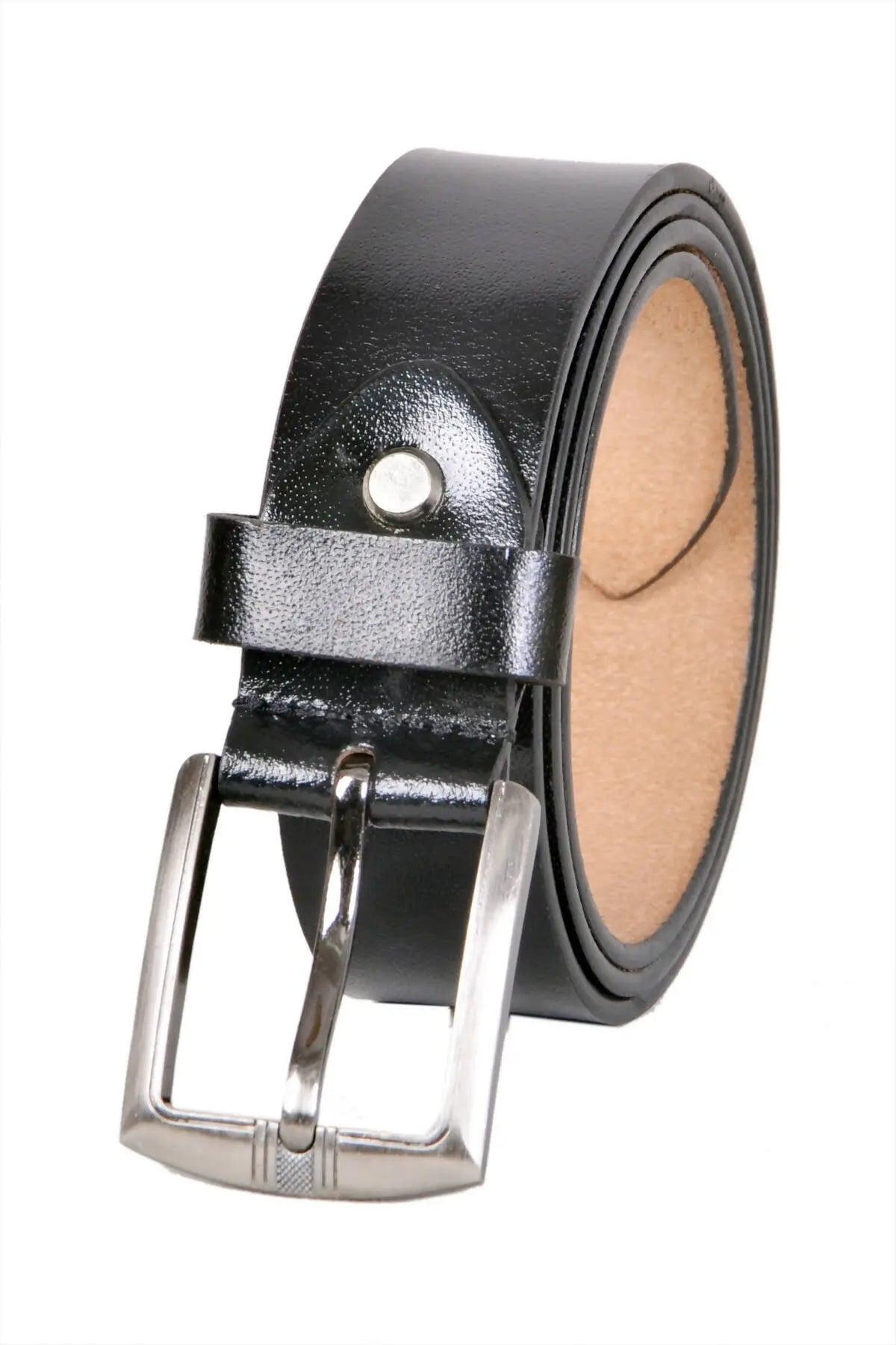 TLP Men's GENUINE Leather Formal Belts(Colour-Black)(BELT-10020) TLP International