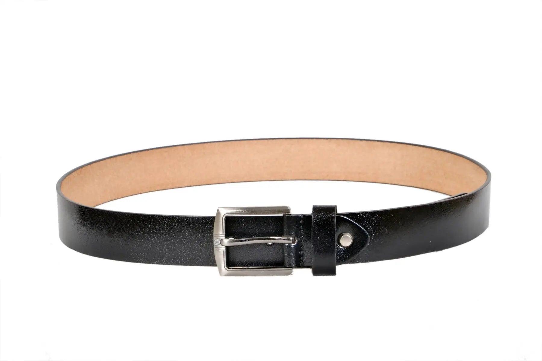 TLP Men's GENUINE Leather Formal Belts(Colour-Black)(BELT-10020) TLP International