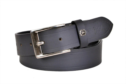 TLP Men's GENUINE Leather Formal Belts (Colour-Black)(BELT-10022) TLP International