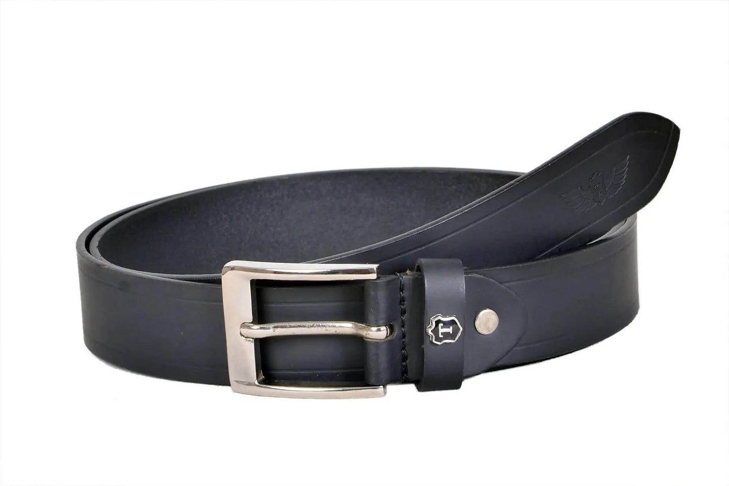 TLP Men's GENUINE Leather Formal Belts (Colour-Black)(BELT-10022) TLP International