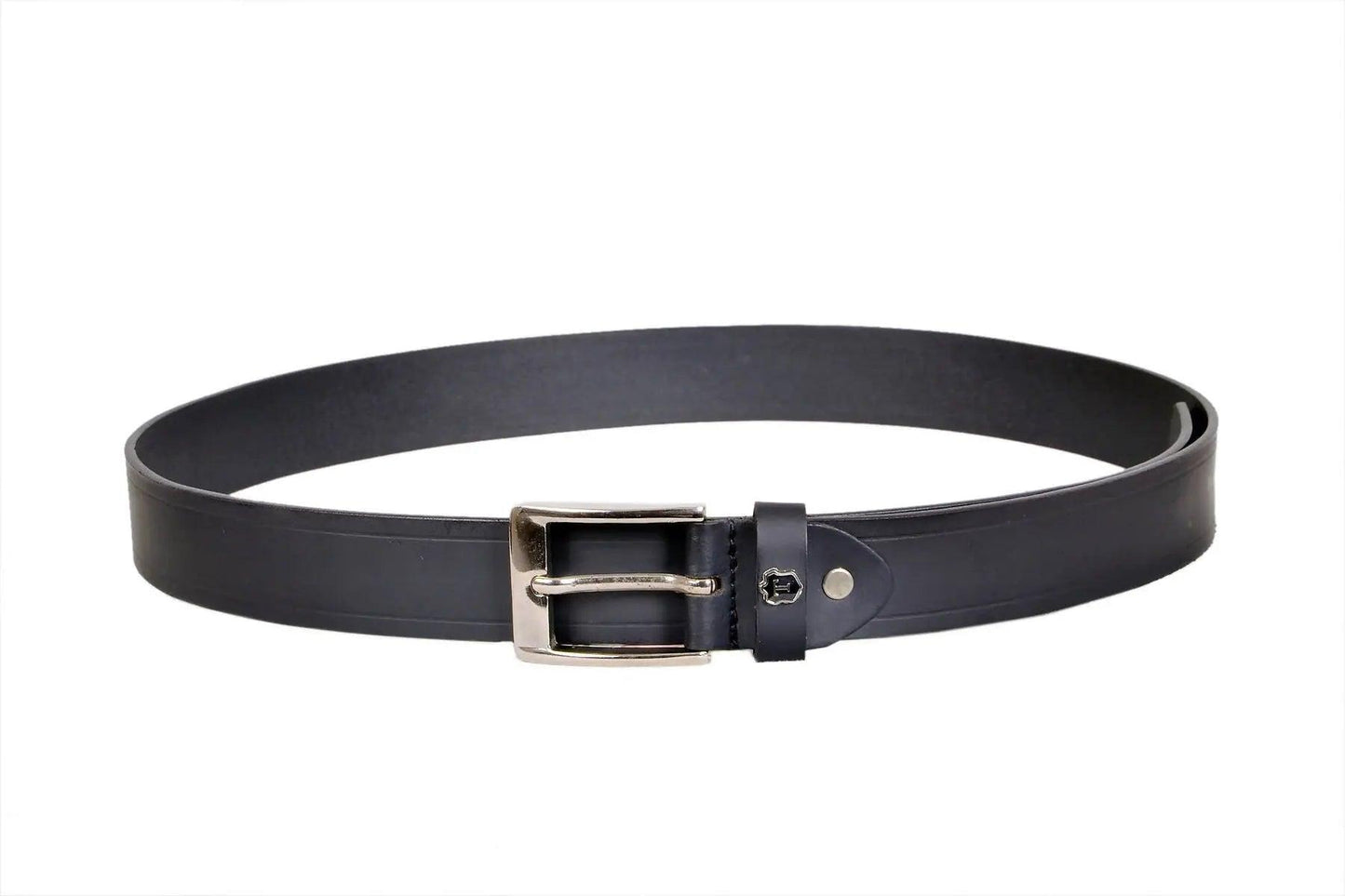 TLP Men's GENUINE Leather Formal Belts (Colour-Black)(BELT-10022) TLP International