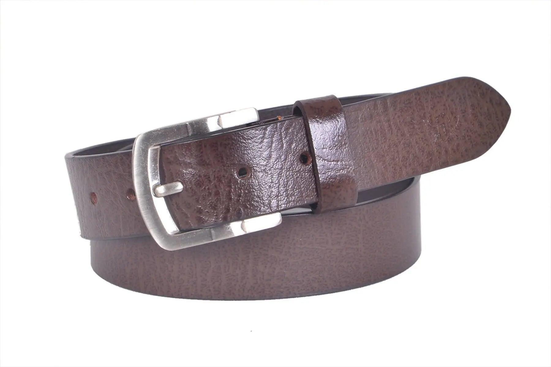 TLP Men's GENUINE Leather Formal Belts(Colour-Brown)(BELT-10010) TLP International