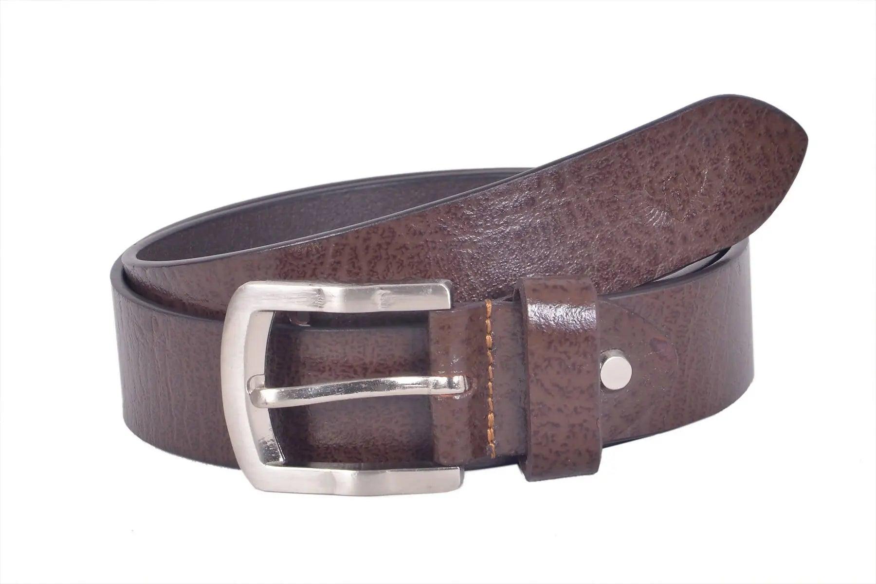 TLP Men's GENUINE Leather Formal Belts(Colour-Brown)(BELT-10010) TLP International