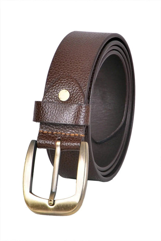 TLP Men's GENUINE Leather Formal Belts(Colour-Brown)(BELT-10011) TLP International