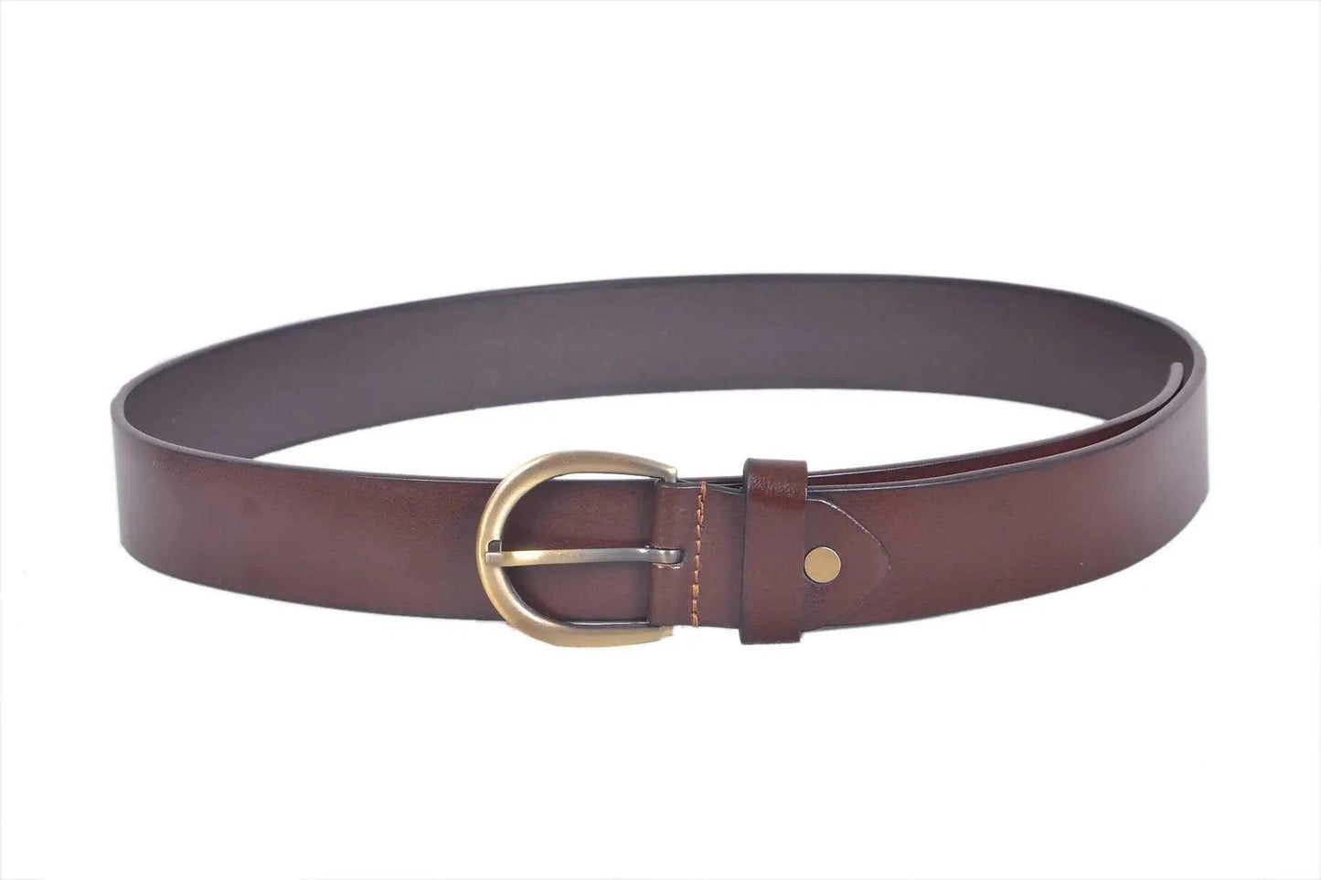 TLP Men's GENUINE Leather Formal Belts(Colour-Brown)(BELT-10012) TLP International