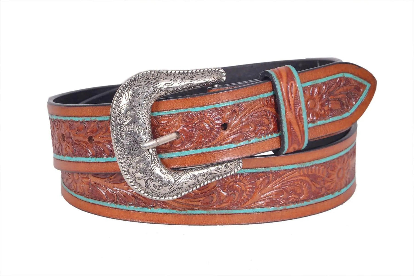 TLP Men's GENUINE Leather Formal Belts(Colour-Brown)(BELT-10028) TLP International