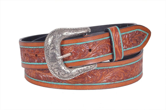 TLP Men's GENUINE Leather Formal Belts(Colour-Brown)(BELT-10028) TLP International