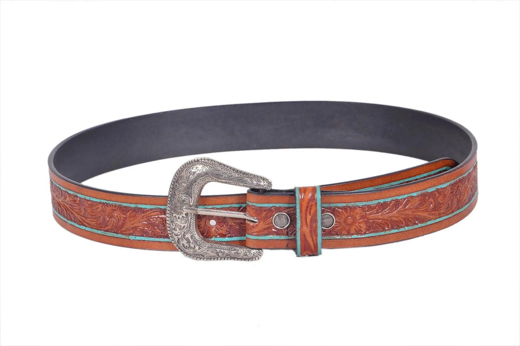TLP Men's GENUINE Leather Formal Belts(Colour-Brown)(BELT-10028) TLP International