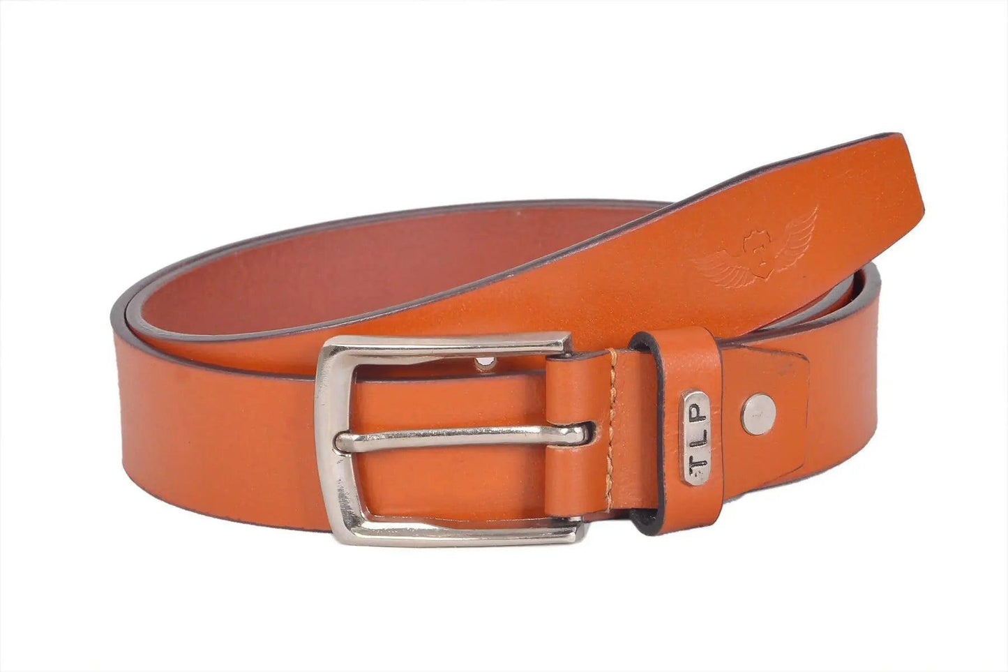 TLP Men's GENUINE Leather Formal Belts(Colour-Tan)(BELT-10013) TLP International