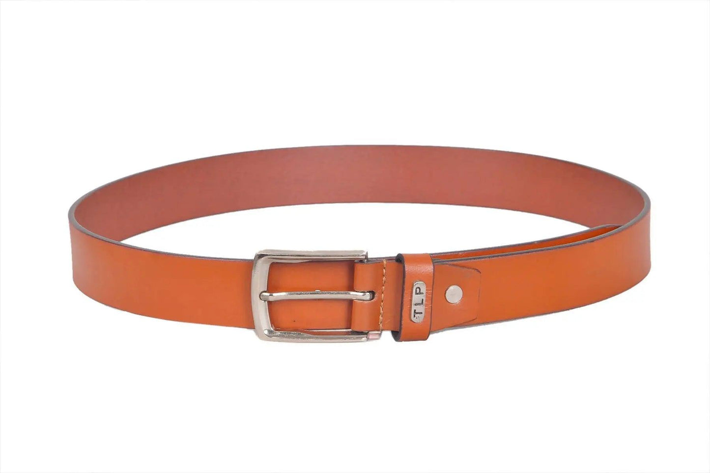 TLP Men's GENUINE Leather Formal Belts(Colour-Tan)(BELT-10013) TLP International