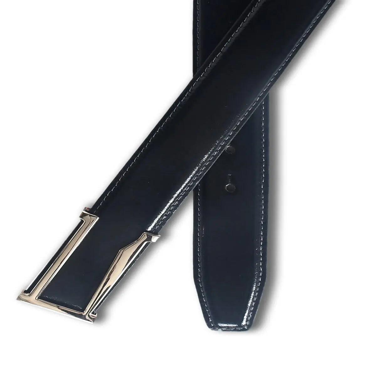 Top Notch Men's Italian Genuine Leather Belt for Men - Color (Black) (TP0032) Haq Fashion
