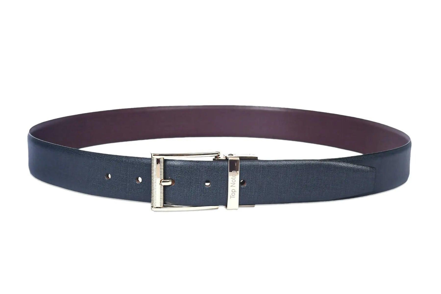 Top Notch Men's Reversible Italian Leather belt for men 1.25 inch (35mm) Waist Strap Black/ Brown Belt (TP0020) Haq Fashion