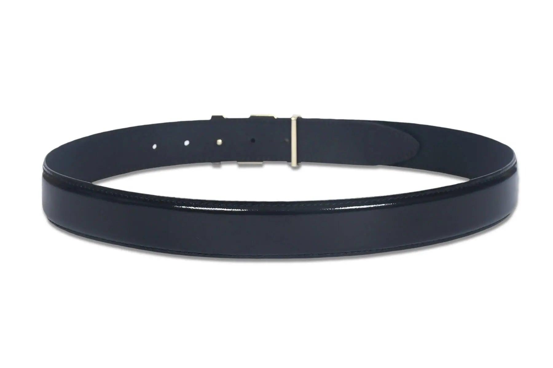 Top Notch Profile Genuine Leather Belt For Men - 1.25 inch Width, Color (Black) (TP0043) Haq Fashion