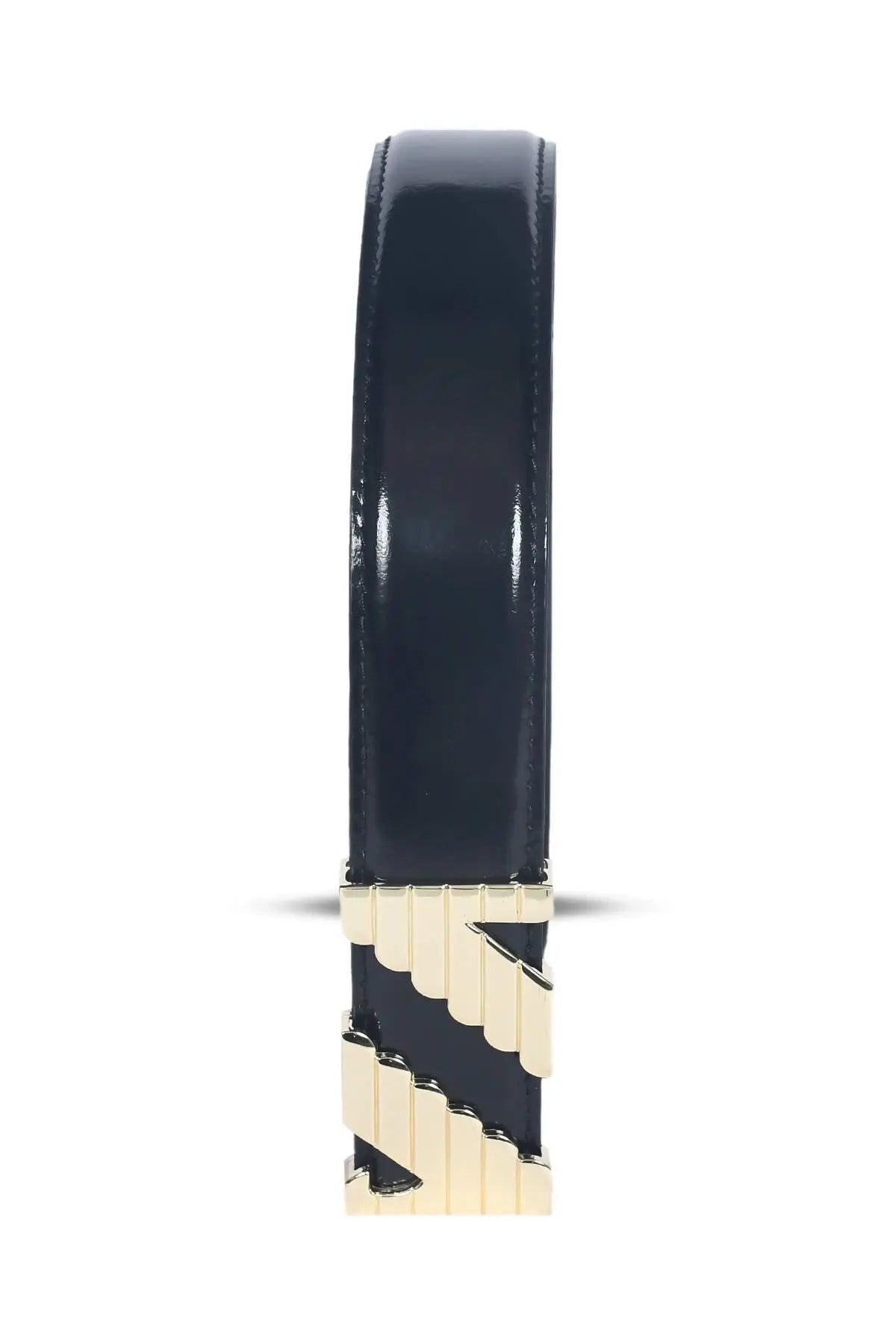 Top Notch Profile Genuine Leather Belt For Men - 1.25 inch Width, Color (Black) (TP0043) Haq Fashion