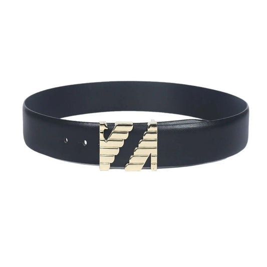 Top Notch Profile Genuine Leather Belt For Men - 1.25 inch Width, Color (Black) (TP0044) Haq Fashion