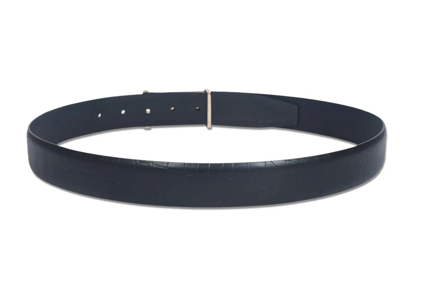 Top Notch Profile Genuine Leather Belt For Men - 1.25 inch Width, Color (Black) (TP0046) Haq Fashion