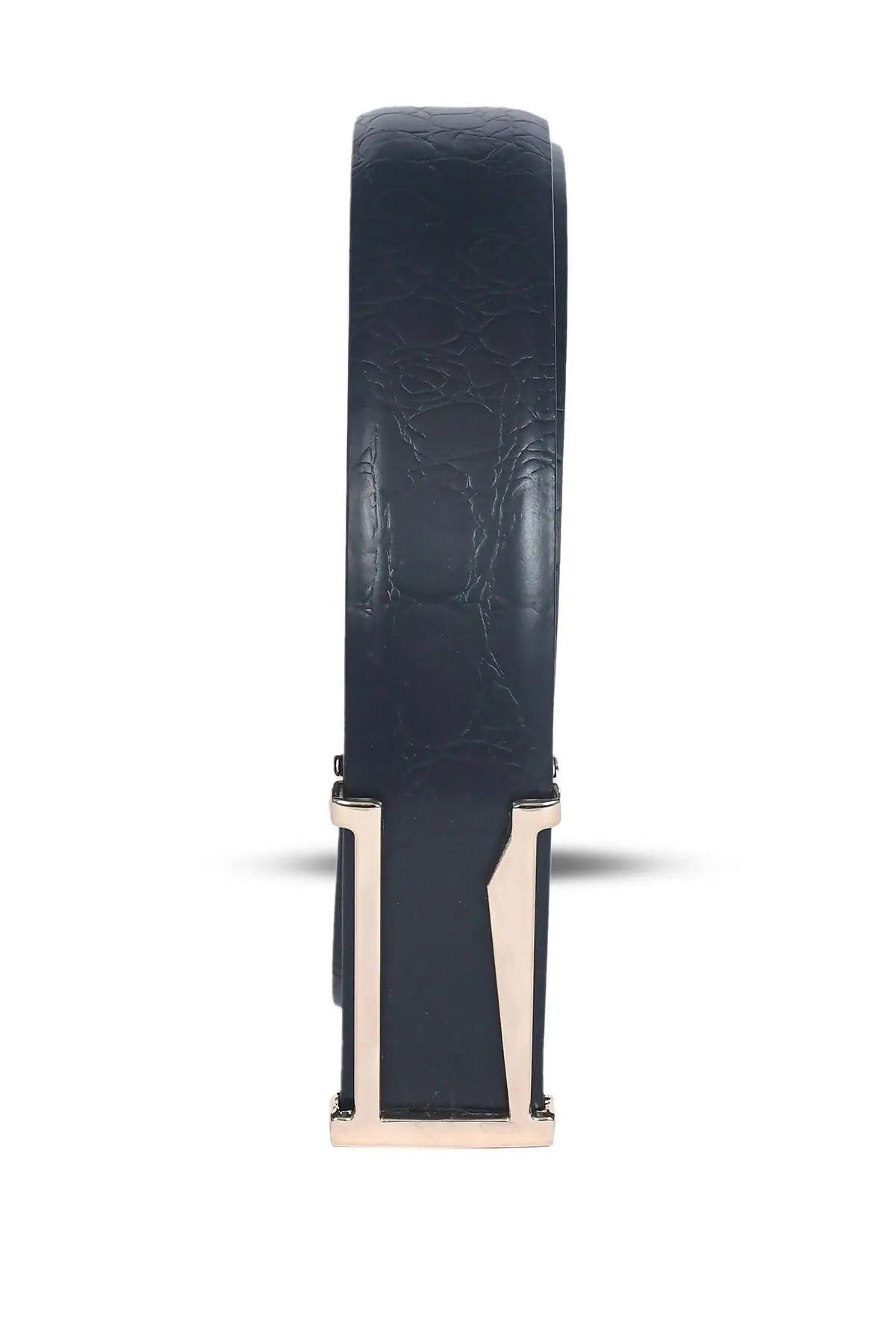 Top Notch Profile Genuine Leather Belt For Men - 1.25 inch Width, Color (Black) (TP0046) Haq Fashion