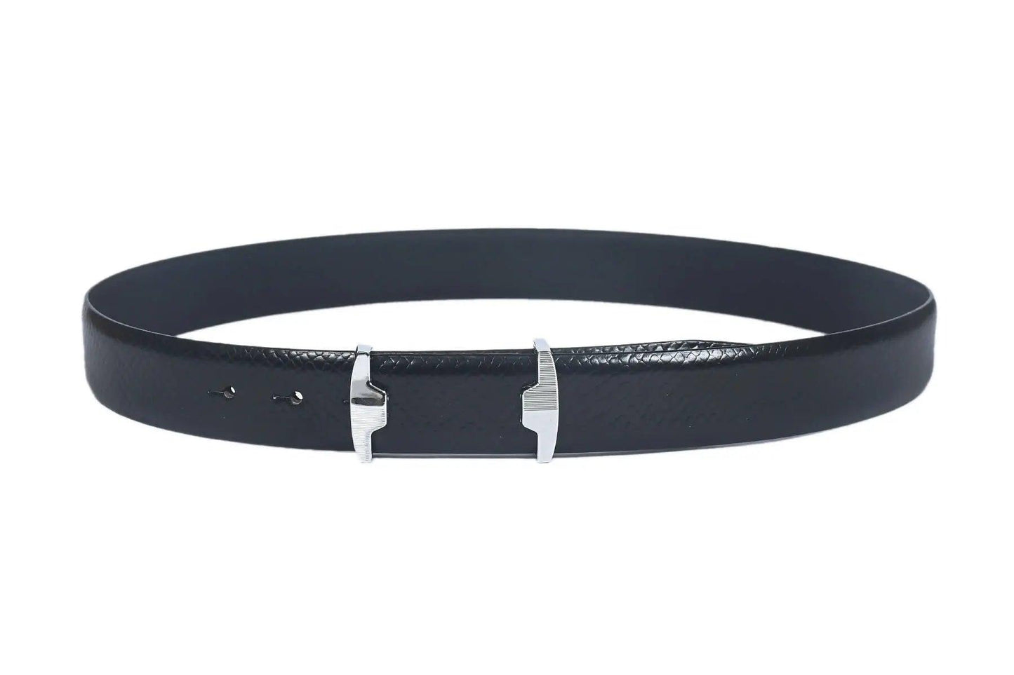 Top Notch Profile Genuine Leather Belt For Men - 1.25 inch Width, Color (Black) (TP0048) Haq Fashion