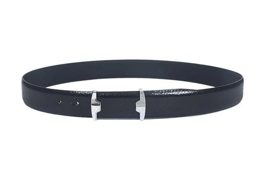 Top Notch Profile Genuine Leather Belt For Men - 1.25 inch Width, Color (Black) (TP0048) Haq Fashion