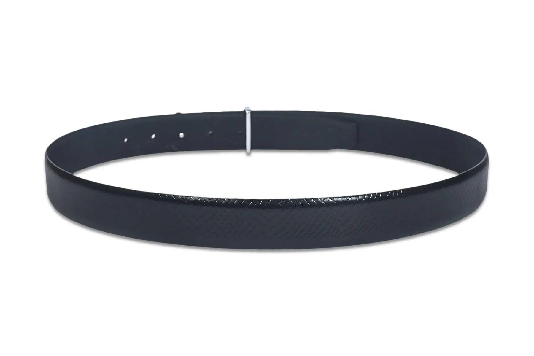 Top Notch Profile Genuine Leather Belt For Men - 1.25 inch Width, Color (Black) (TP0048) Haq Fashion