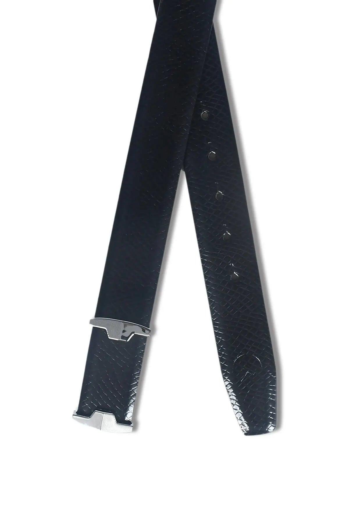 Top Notch Profile Genuine Leather Belt For Men - 1.25 inch Width, Color (Black) (TP0048) Haq Fashion