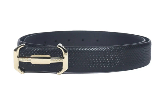 Top Notch Profile Genuine Leather Belt For Men - 1.25 inch Width, Color (Black) (TP0049) Haq Fashion