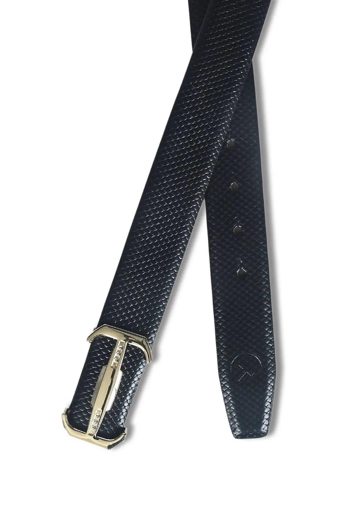 Top Notch Profile Genuine Leather Belt For Men - 1.25 inch Width, Color (Black) (TP0049) Haq Fashion
