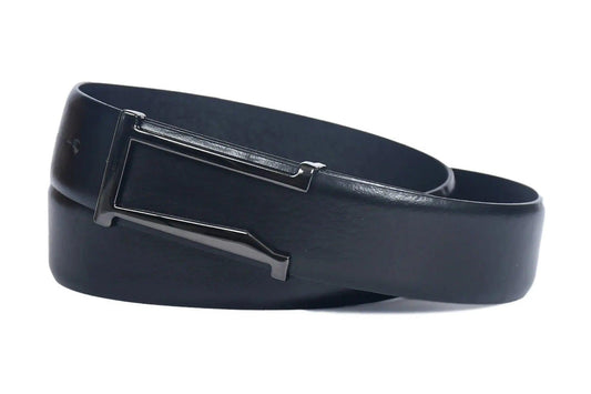 Top Notch Profile Genuine Leather Belt For Men - 1.25 inch Width, Color (Brown) (TP0035) Haq Fashion