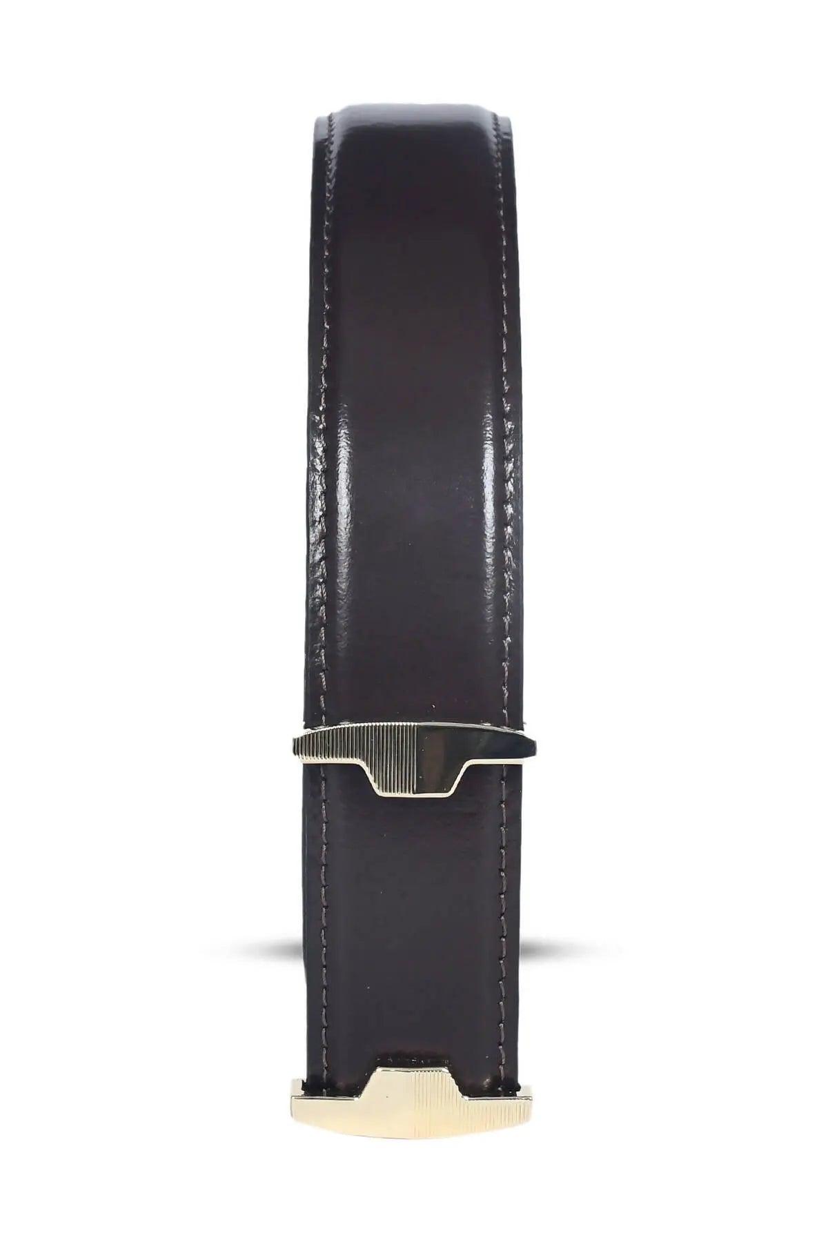 Top Notch Profile Genuine Leather Belt For Men - 1.25 inch Width, Color (Brown) (TP0038) Haq Fashion