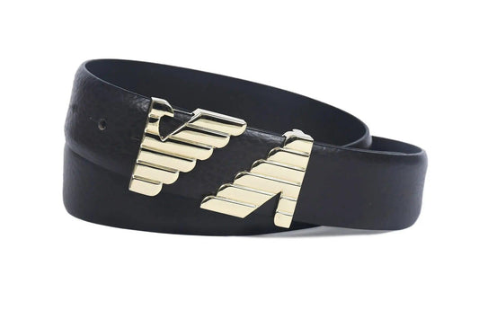 Top Notch Profile Genuine Leather Belt For Men - 1.25 inch Width, Color (Brown) (TP0045) Haq Fashion
