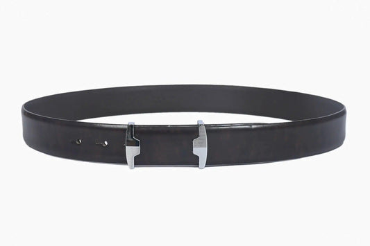 Top Notch Profile Genuine Leather Belt For Men - 1.25 inch Width, Color (Brown) (TP0054) Haq Fashion