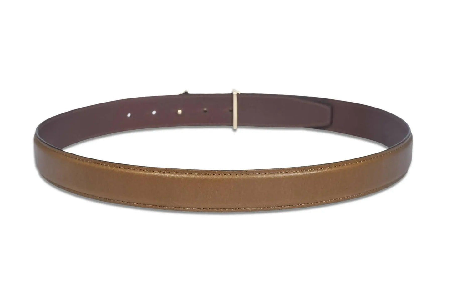 Top Notch Profile Genuine Leather Belt For Men - 1.25 inch Width, Color (Light Brown) (TP0047) Haq Fashion