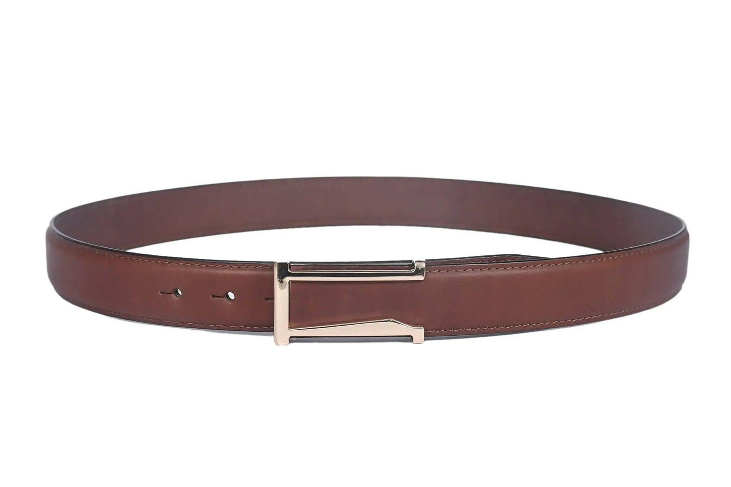 Top Notch Profile Genuine Leather Belt For Men - 1.25 inch Width, Color (Tan) (TP0042) Haq Fashion