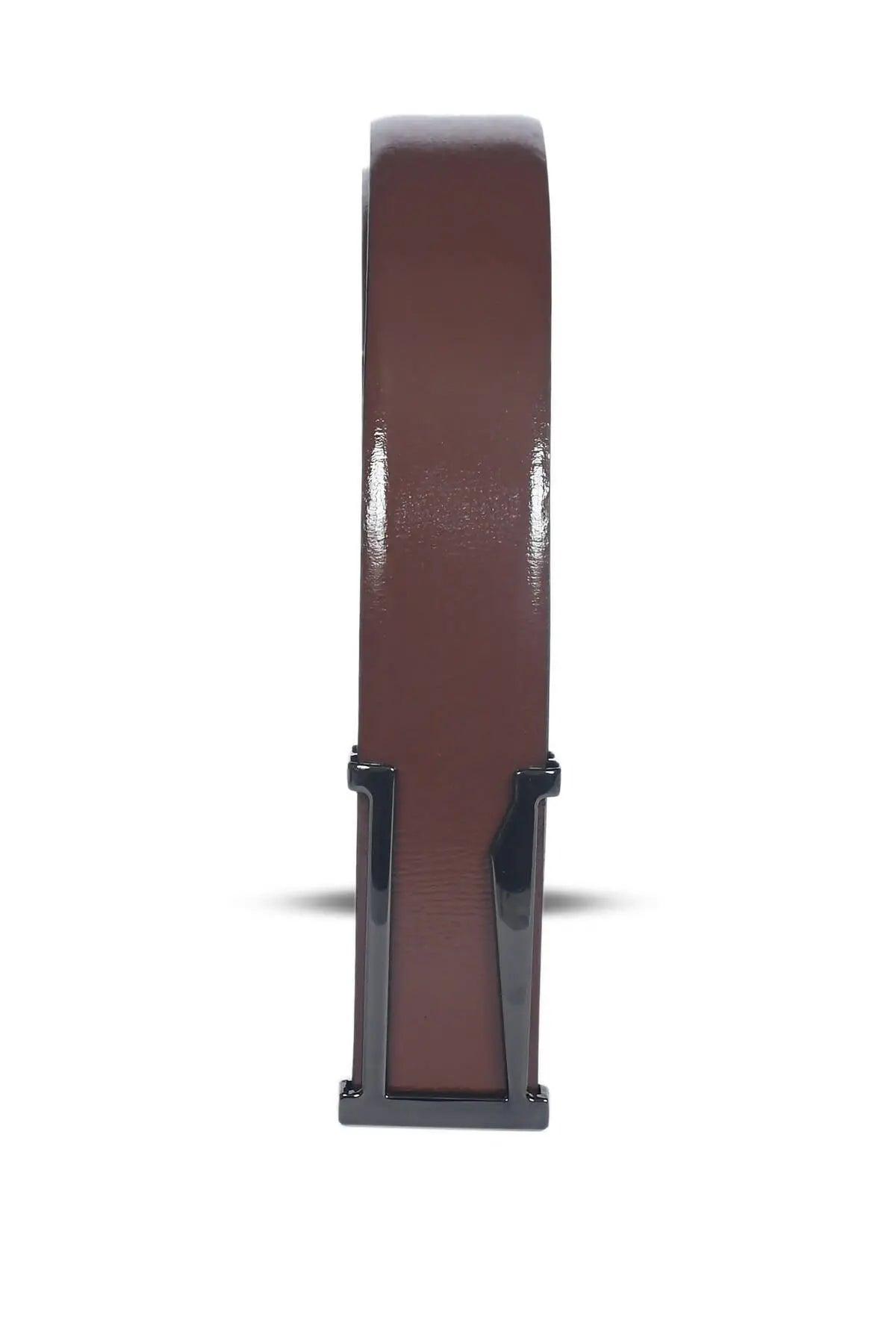 Top Notch Profile Genuine Leather Belt For Men - 1.25 inch Width, Color (Tan) (TP0050) Haq Fashion