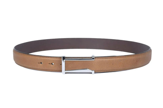 Top Notch Profile Genuine Leather Belt For Men - 1.25 inch Width, Color (Tan) (TP0052) Haq Fashion