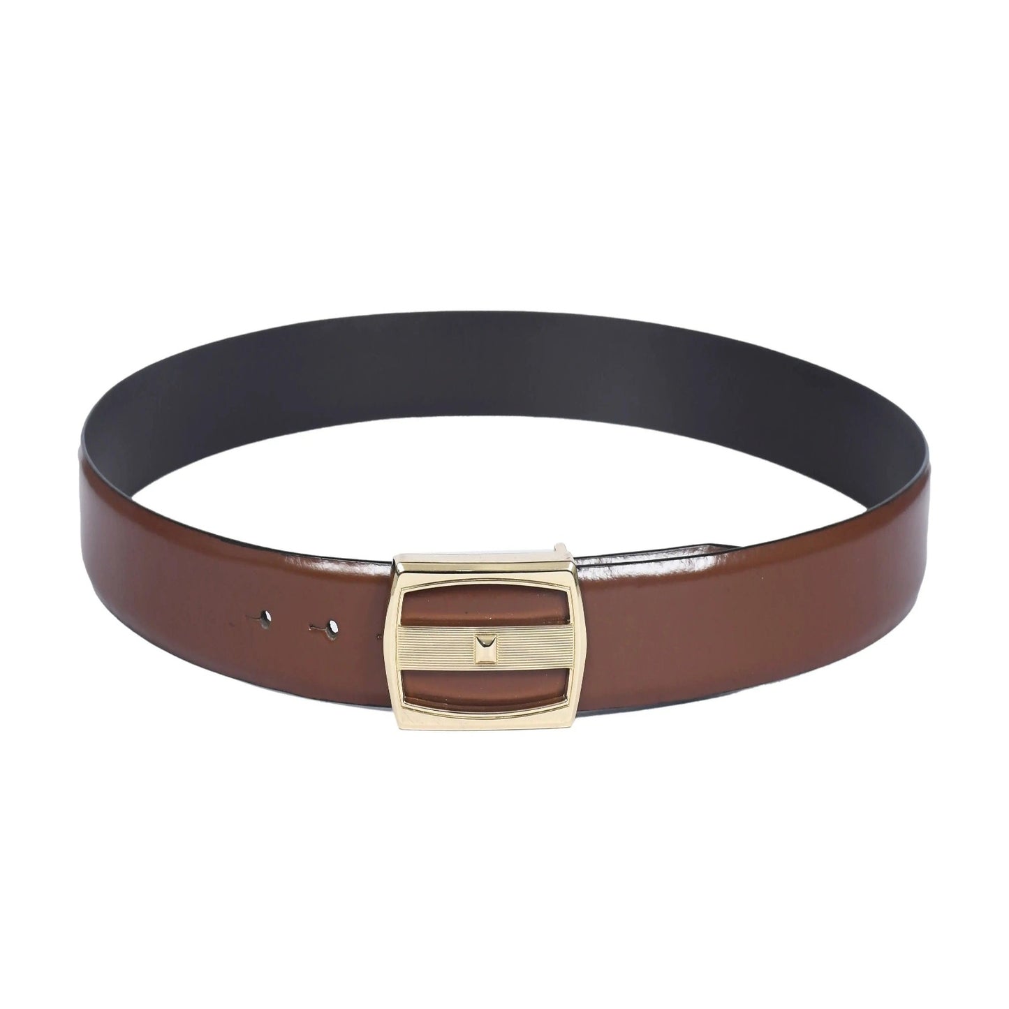 Top Notch Profile Genuine Leather Belt For Men - 1.25 inch Width, Color (Tan) (TP0053) Haq Fashion