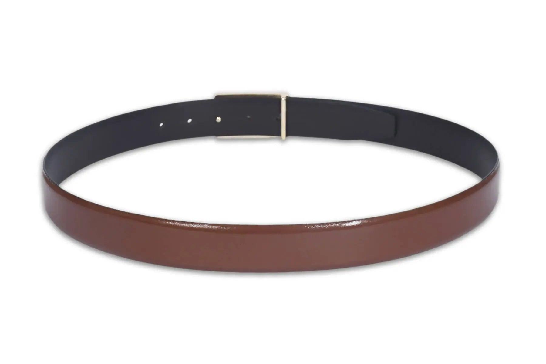 Top Notch Profile Genuine Leather Belt For Men - 1.25 inch Width, Color (Tan) (TP0053) Haq Fashion