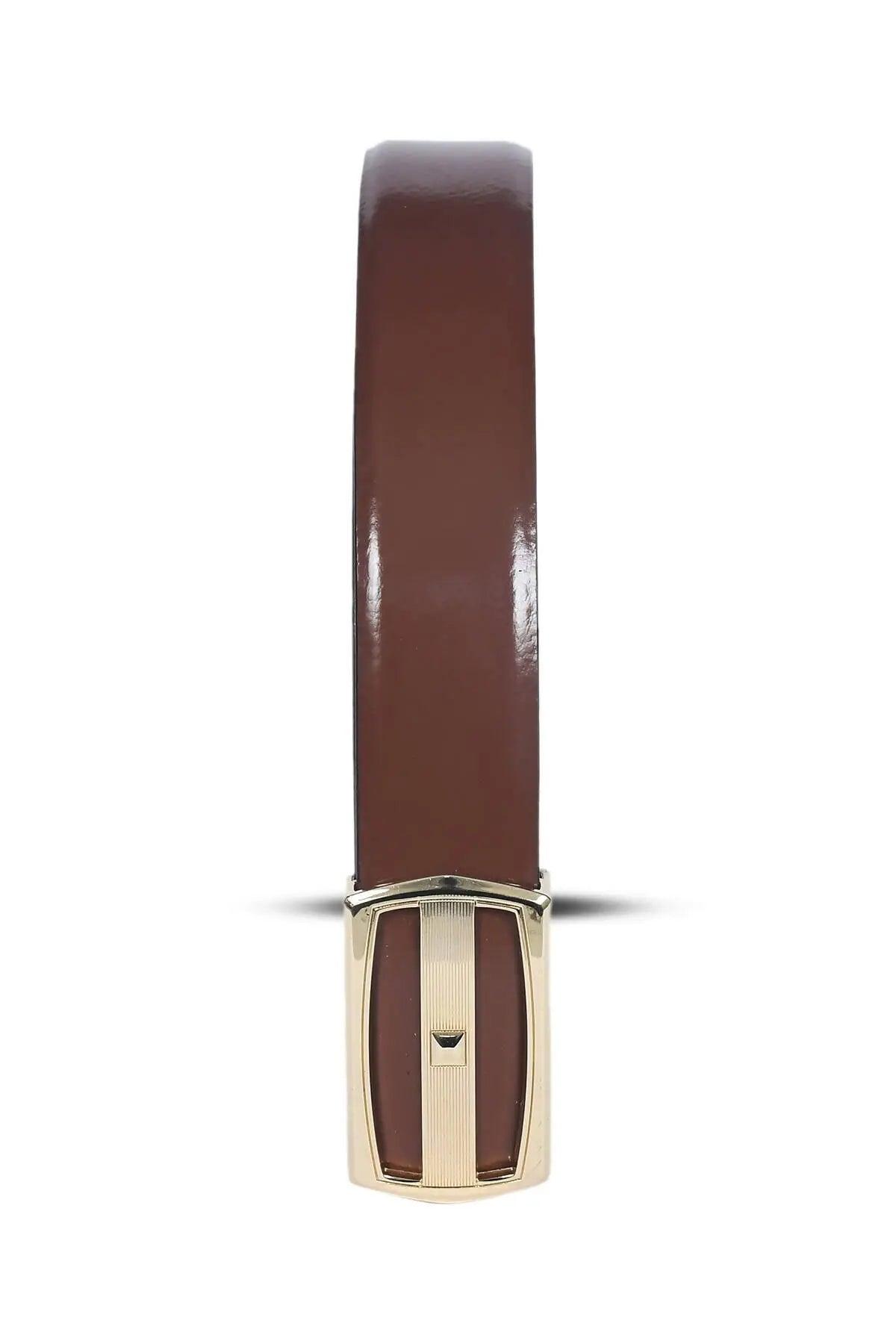 Top Notch Profile Genuine Leather Belt For Men - 1.25 inch Width, Color (Tan) (TP0053) Haq Fashion