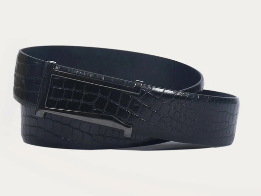 Top Notch Profile Genuine Leather Belt For Men - Color (Black) SKU (TP0039) Haq Fashion