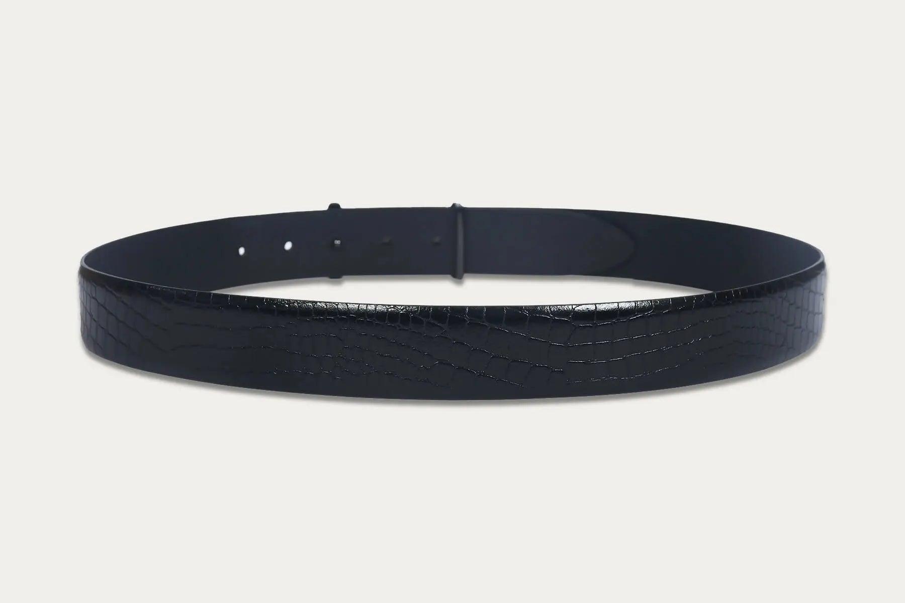 Top Notch Profile Genuine Leather Belt For Men - Color (Black) SKU (TP0039) Haq Fashion