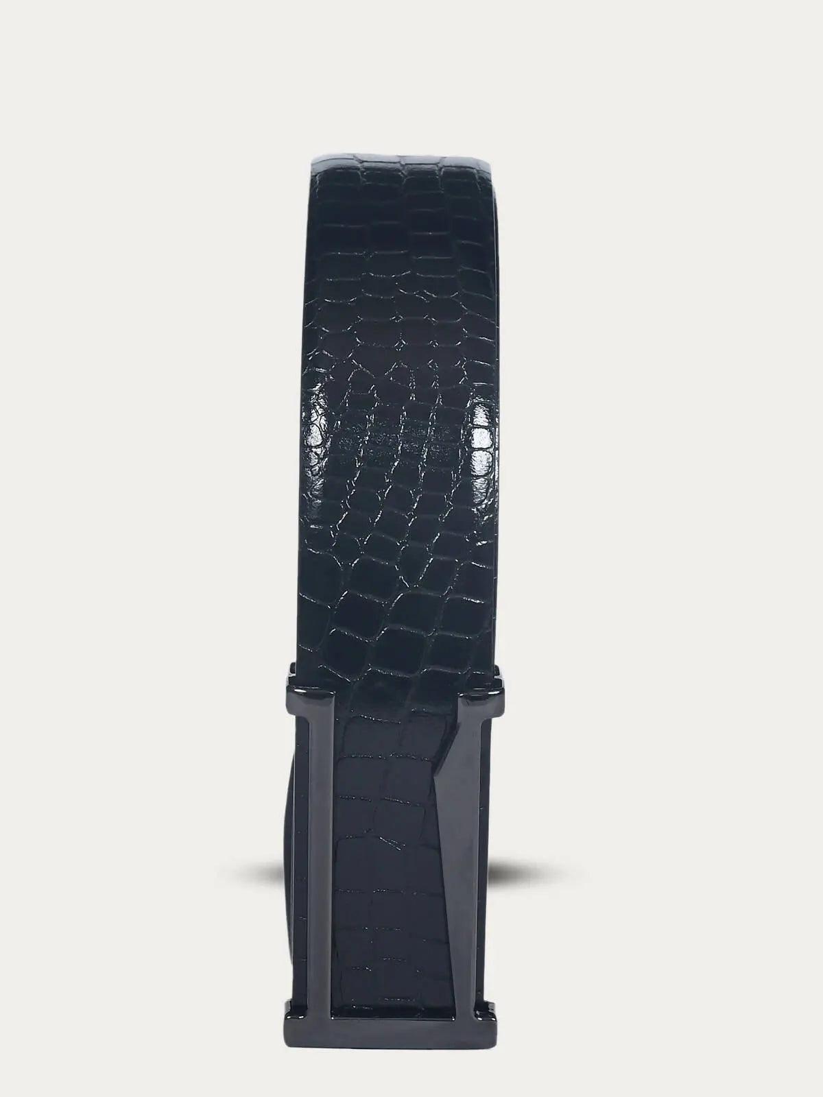 Top Notch Profile Genuine Leather Belt For Men - Color (Black) SKU (TP0039) Haq Fashion
