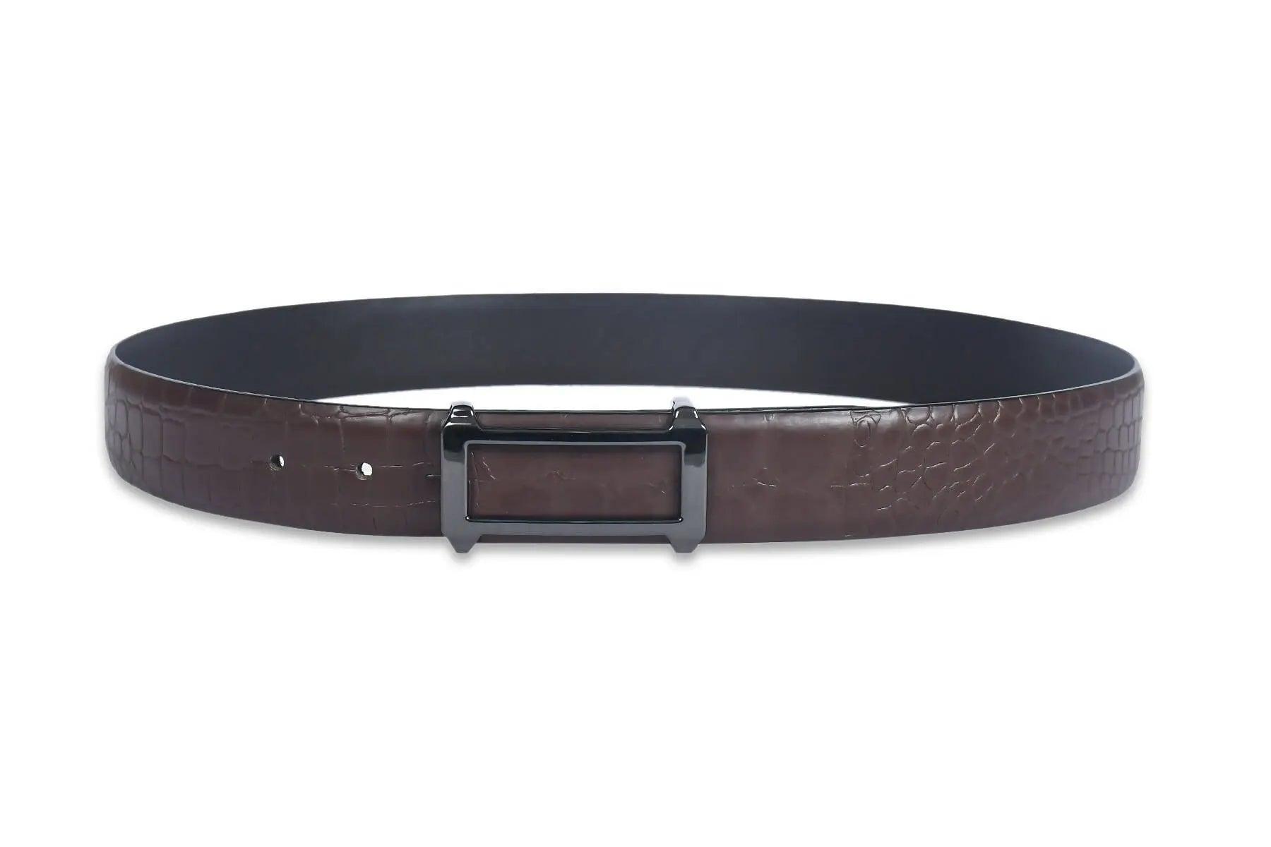Top Notch Profile Genuine Leather Belt For Men - Color (Brown) (TP0034) Haq Fashion