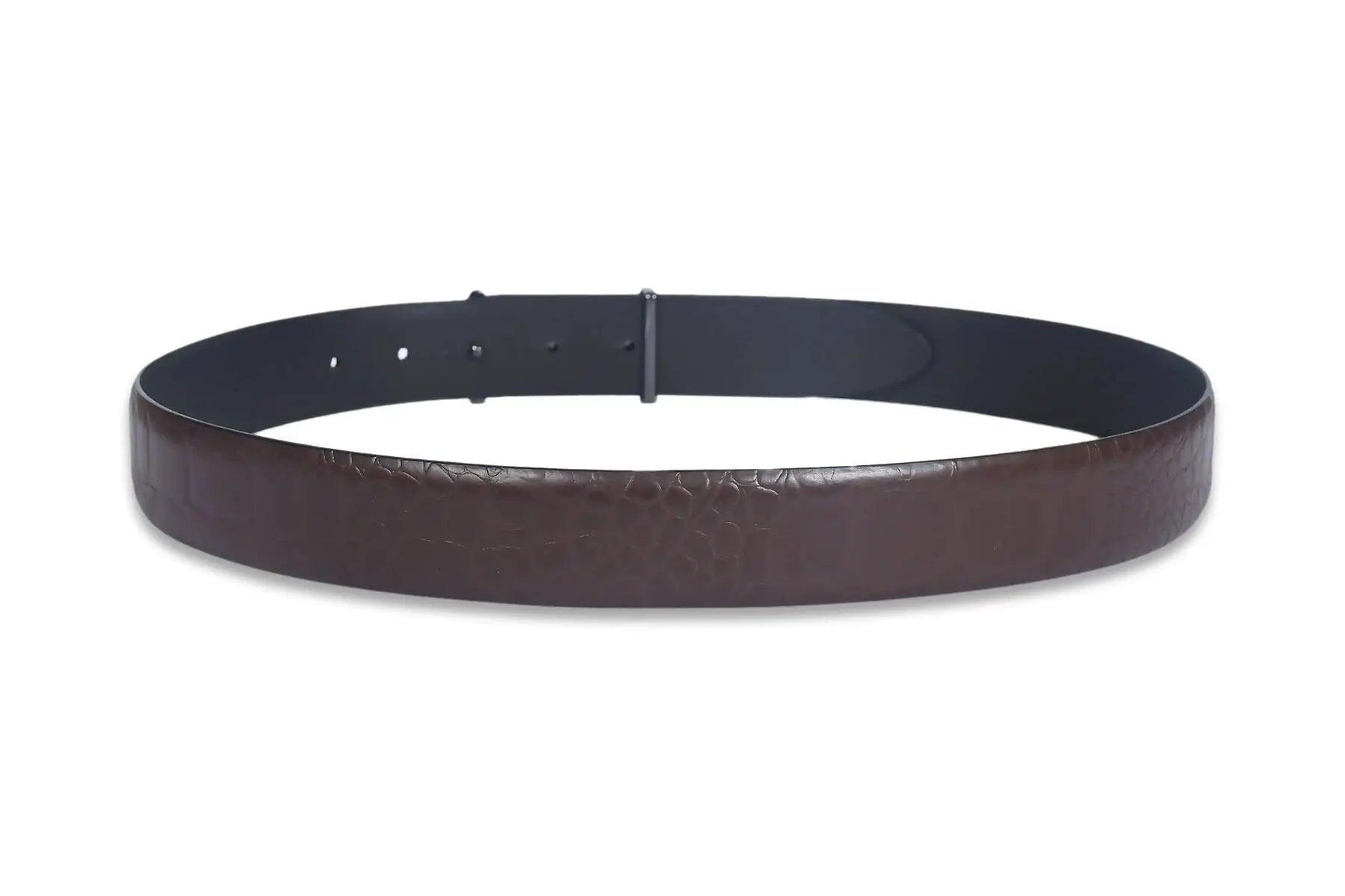 Top Notch Profile Genuine Leather Belt For Men - Color (Brown) (TP0034) Haq Fashion